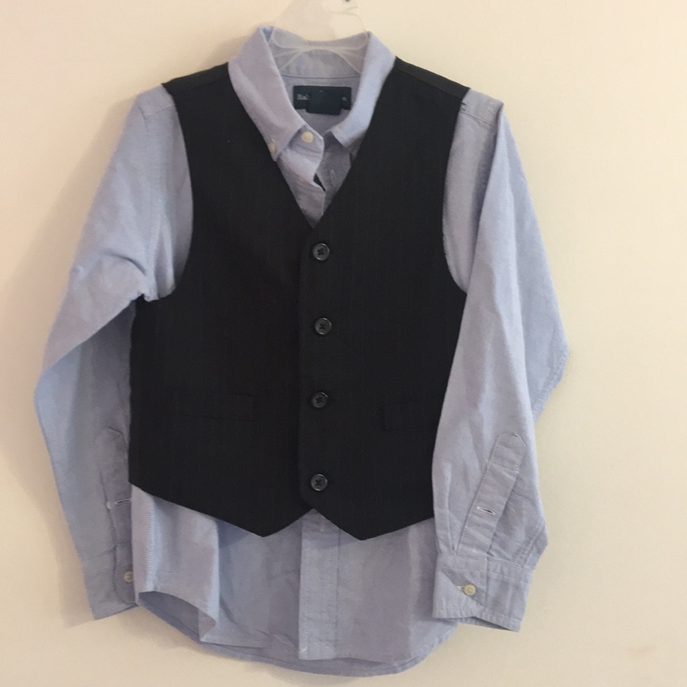 Boy Dress shirt and vest.size 6,by Ralph Lauren